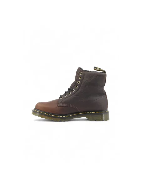 Botki Dr. Martens sznurowane skórzane brązowe