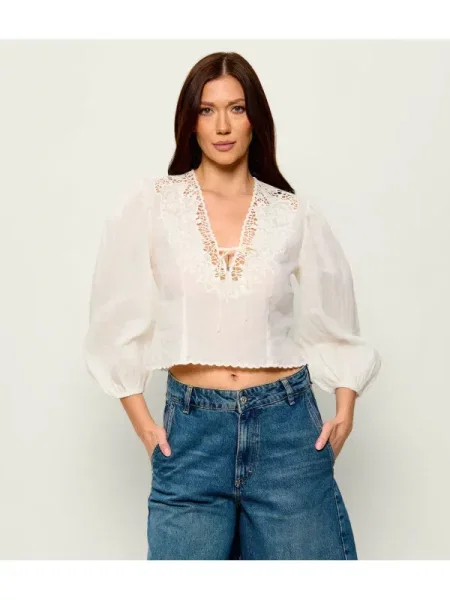 BOSS ORANGE Bluză C_Briketta | Cropped Fit portocaliu