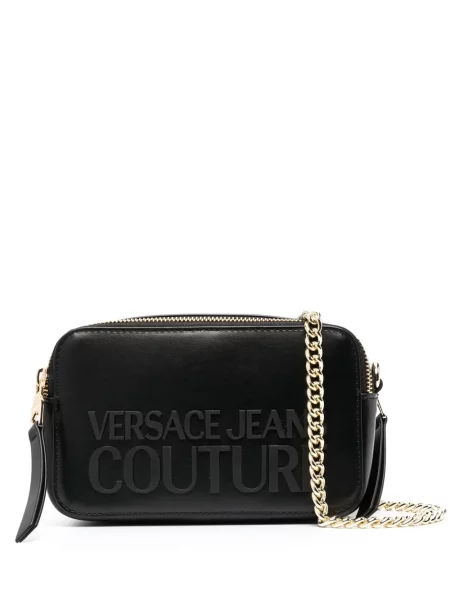 Geanta crossbody Versace Jeans Couture cu autograf negru