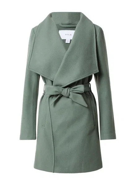 VILA Přechodný kabát COOLEY pastelově zelená