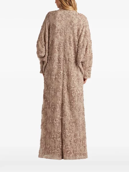 Костюм рокля Tadashi Shoji с пайети на цветя