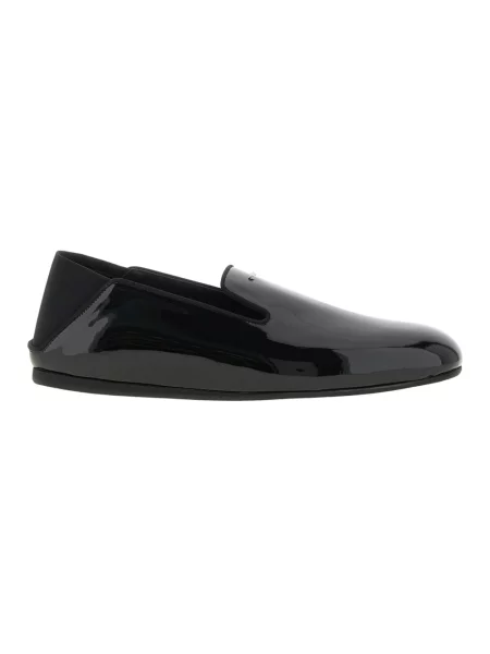 Półbuty Giuseppe Zanotti skórzane wsuwane czarne