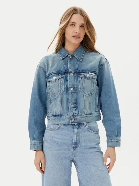 Calvin Klein Džinsinė striukė mėlyna