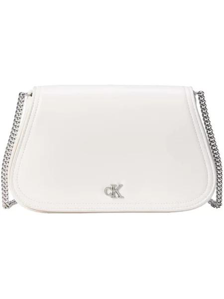 Calvin Klein crossbody kabelka dámska z imitácie kože biela