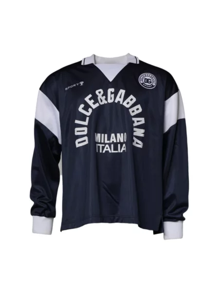 Bluza Dolce And Gabbana z kołnierzem szara