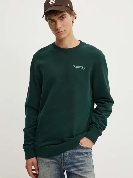Суитчър Superdry с принт зелено