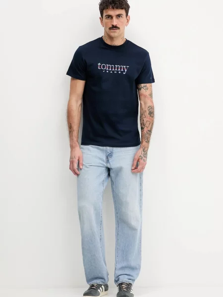 Tommy Jeans kratka majica modra