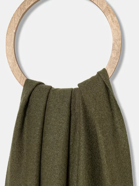 Шарф з шерстю Answear.LAB однотонна зелений