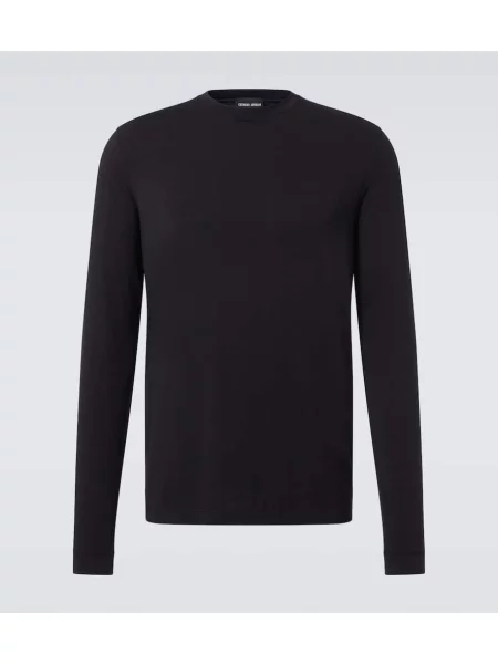 Jersey majica Giorgio Armani črna