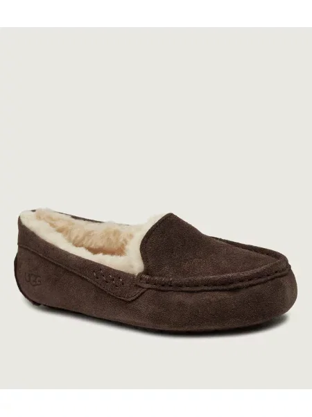 UGG Căptușite papuci de casă Ansley | shearling | piele întoarsă zamsz | cu adaos de lână maro