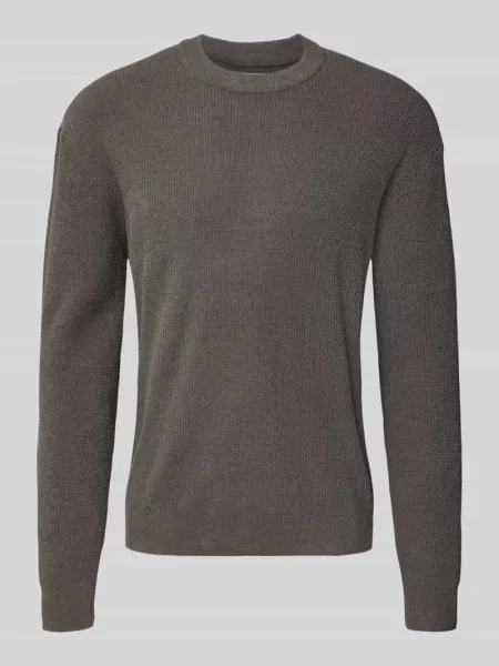 Sweter z dzianiny z prążkowanymi wykończeniami Jake*s Studio Men
