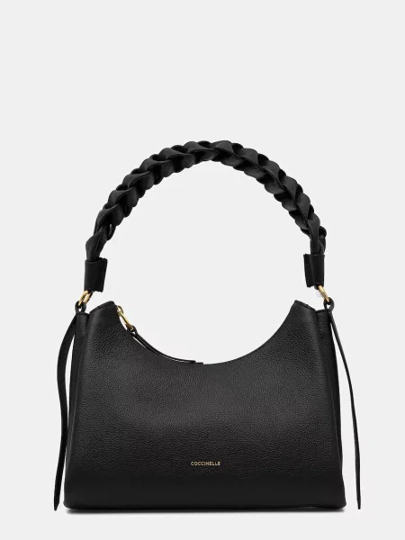 Torebka skórzana Coccinelle skórzana czarna