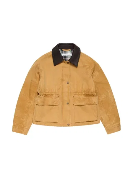 Kurtka Acne Studios płócienna brązowa