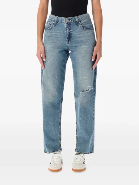Levágott öves magas derekú szoknya Levi's® fekete