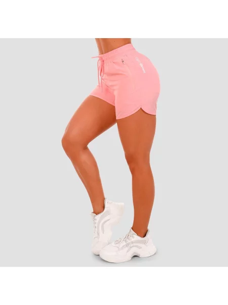 Szorty fitness regular fit TRN różowe
