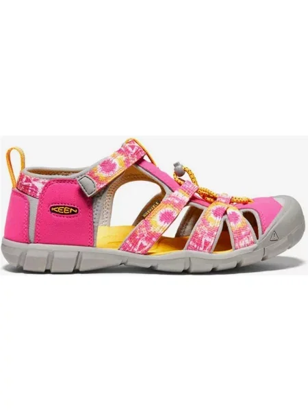 Sandały Keen Seacamp II CNX x Smoke Bear różowo-szare junior 39 szare