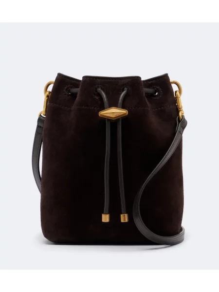 Geantă Jimmy Choo din piele de căprioară maro