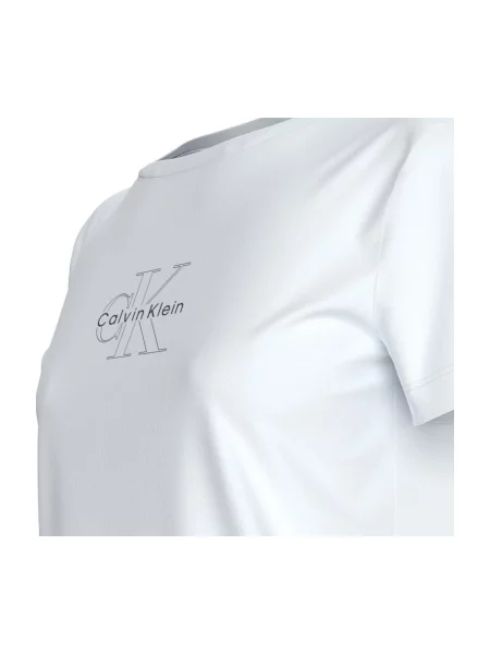 Klasické tričko Calvin Klein Jeans bílé