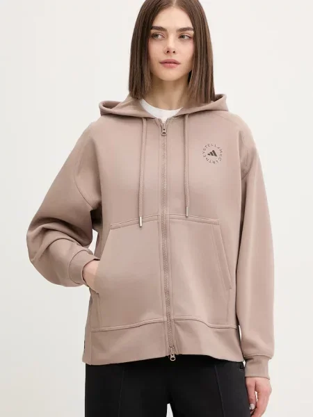 Adidas by Stella McCartney Hanorac cu glugă de damă maro