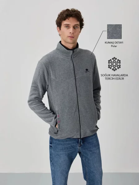 Tommy Life Fleecová mikina šedá