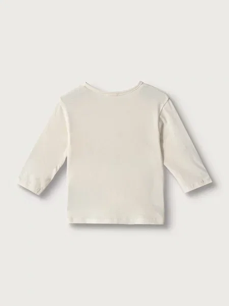 United Colors of Benetton tričko s dlhým rukávom dojčenské béžová
