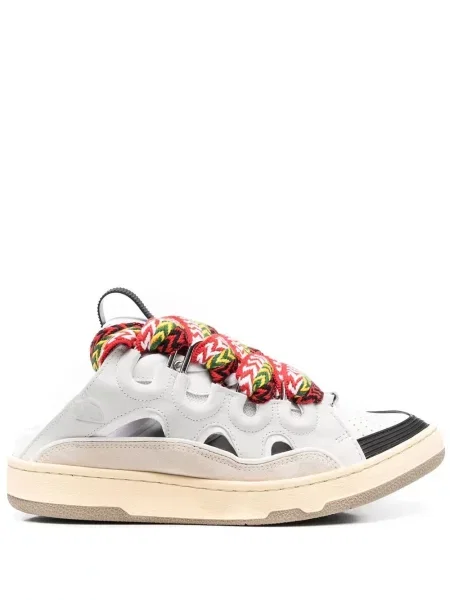 Sneakerși Lanvin din piele alb