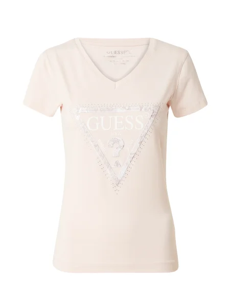Majica Guess s kratkimi rokavi bež