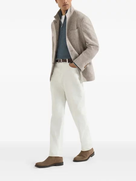 Pulover Brunello Cucinelli albastru