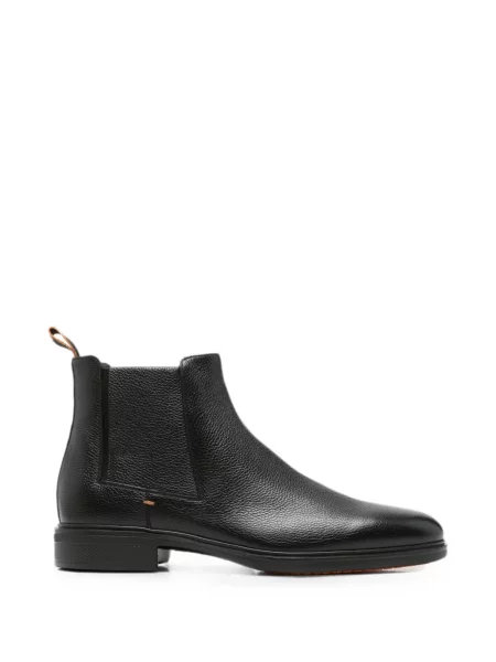 Botine chelsea Santoni din piele negru
