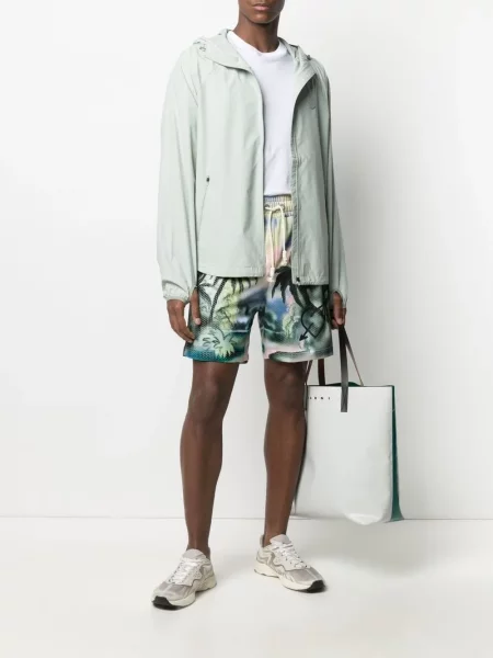 Σορτς Palm Angels από διχτυωτό μπλε