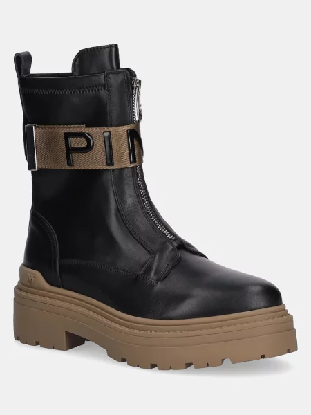 Pinko cizme de piele Mia 13 negru