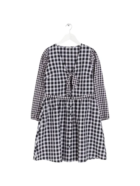 BZR Rochie tip bluză negru gri alb