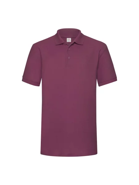 Polo majica Fruit Of The Loom bordo
