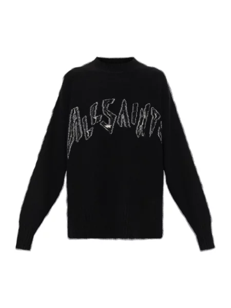 Sweter Allsaints wełniany czarny