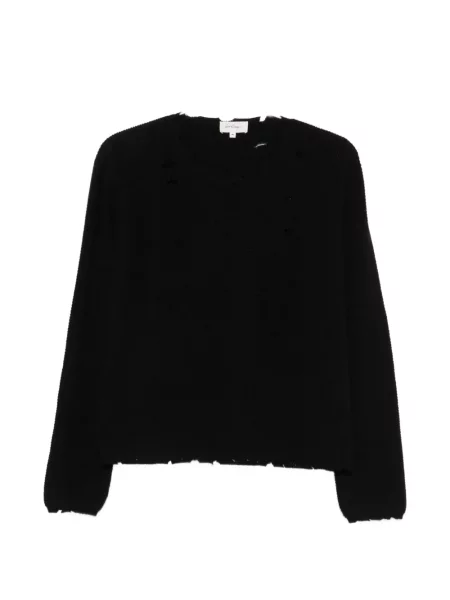 Pulover Second/layer zdrențuiți negru