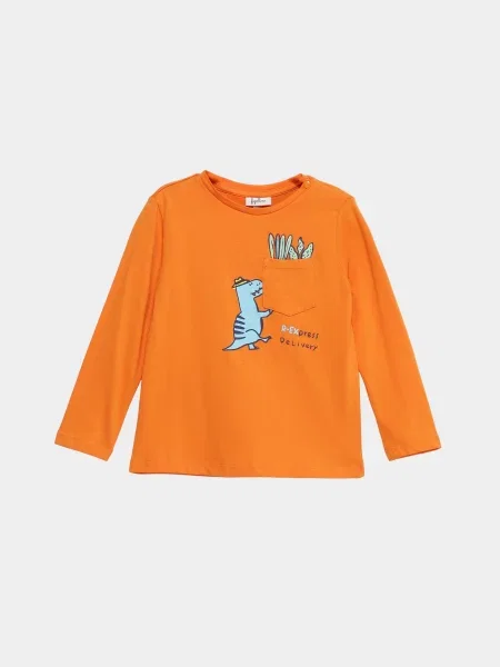 Дитячий Набір лонгслівів OVS помаранчевий