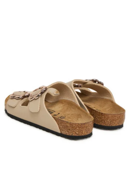 Birkenstock Papucs Arizona Flower Buckle Kids S bézs