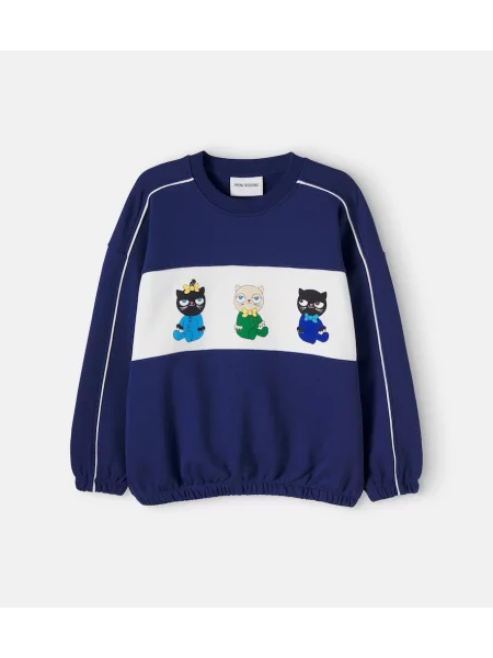 Gyerek melegítő felső Mini Rodini kék
