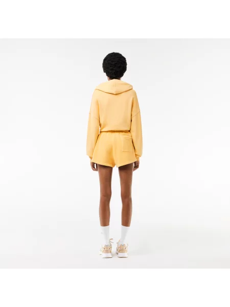 Lacoste Krótkie Spodenki Natural Dyed Cotton Fleece żółte