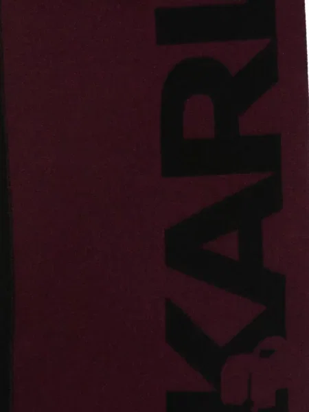 Fular Karl Lagerfeld cu franjuri violet