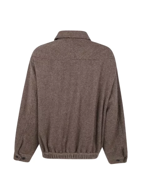 Geacă Polo Ralph Lauren cu model herringbone albastru
