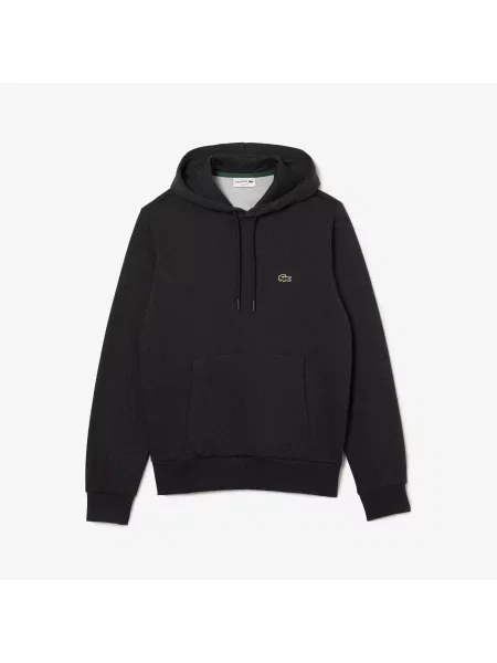 Lacoste Bluza Z Kapturem Z Bawełny Organicznej Lacoste szara