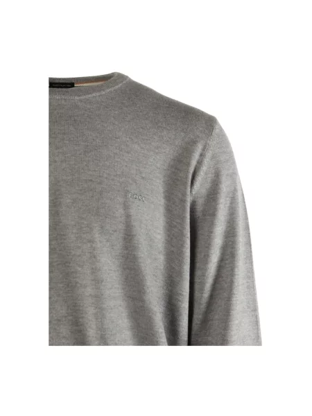 Sweter Hugo Boss wełniany szary
