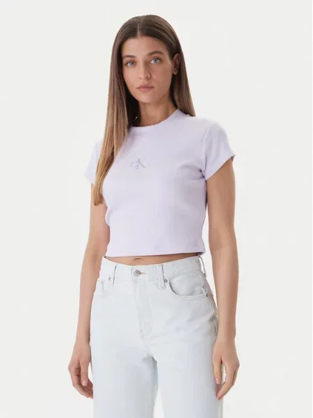Тениска Calvin Klein Jeans розово