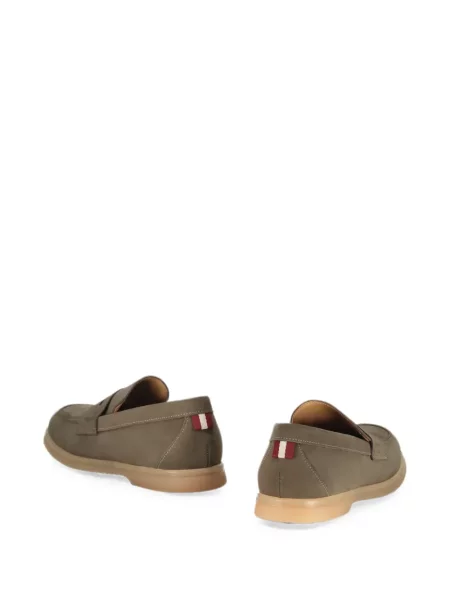 Pantofi loafer Bally din piele gri