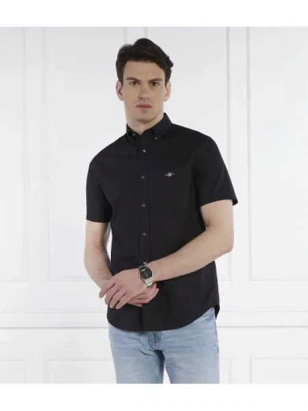 Gant Cămașă REG POPLIN negru