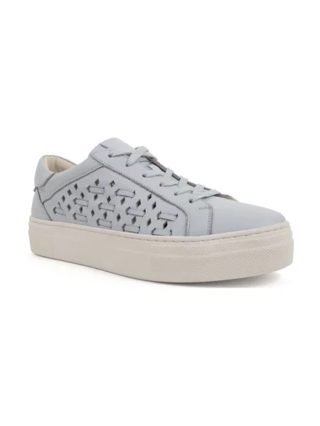 Sneakersy Sergio Moretti skórzane niebieskie