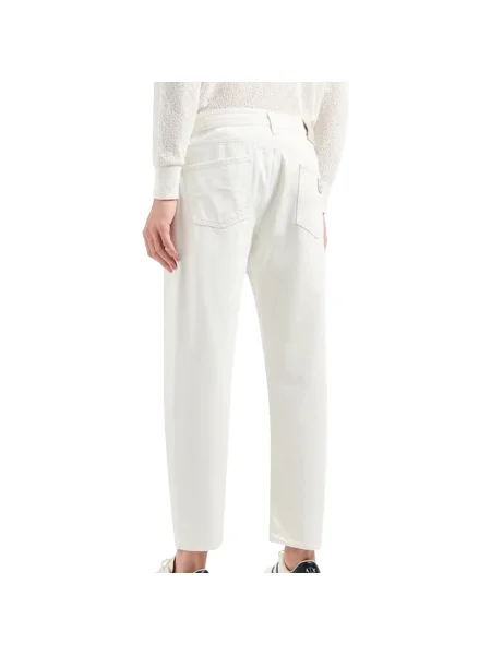 Pantaloni Eax alb