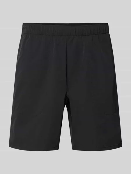 Szorty sportowe o kroju relaxed fit z elastycznym pasem Boss Green czarne