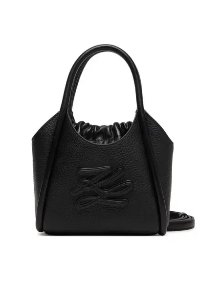 Karl Lagerfeld crossbody torba za žene K/AUTOGRAPH crna